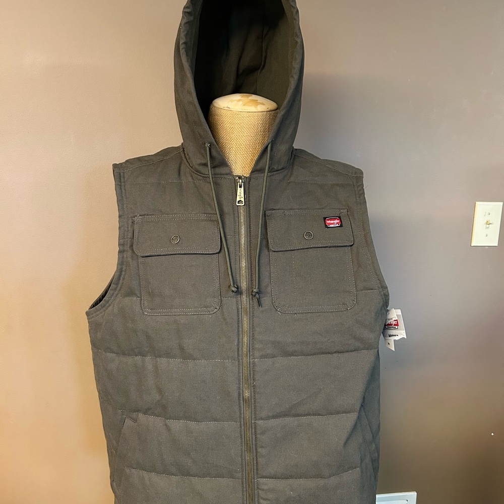 Wrangler Workwear Men’s Size 2XL (50-52) Hunter Green Quilted Puffer Vest